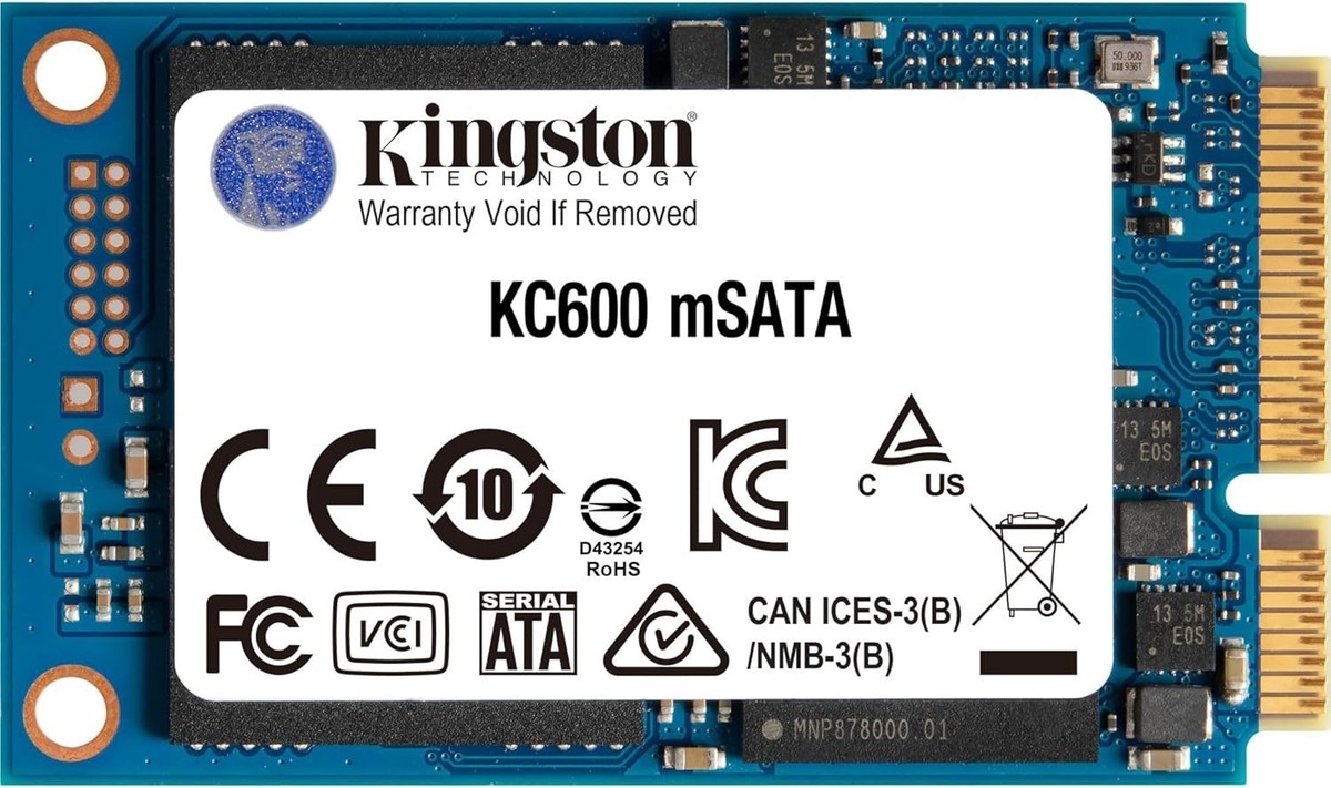 内蔵型SSD mSATA 1TB SSD SK600 Kingston Technology KC600 mSATA Internal SSD - 1TB for sale online