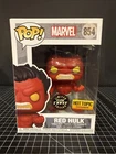 Funko Pop! Marvel Red Hulk #854 GITD CHASE Hot Topic Exclusive w/ Protector