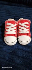 Converse All Star Chuck Taylor Infant Shoes, Red White, Size 3