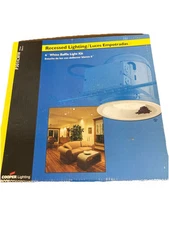 Vtg Cooper Lighting P3011CWW 6” Recessed White Baffle Light Kit 