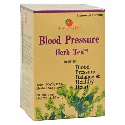 #ad Health King Blood Pressure Herb Tea 100% Natural Herbal Supplement 20 Tea Bags $11.95