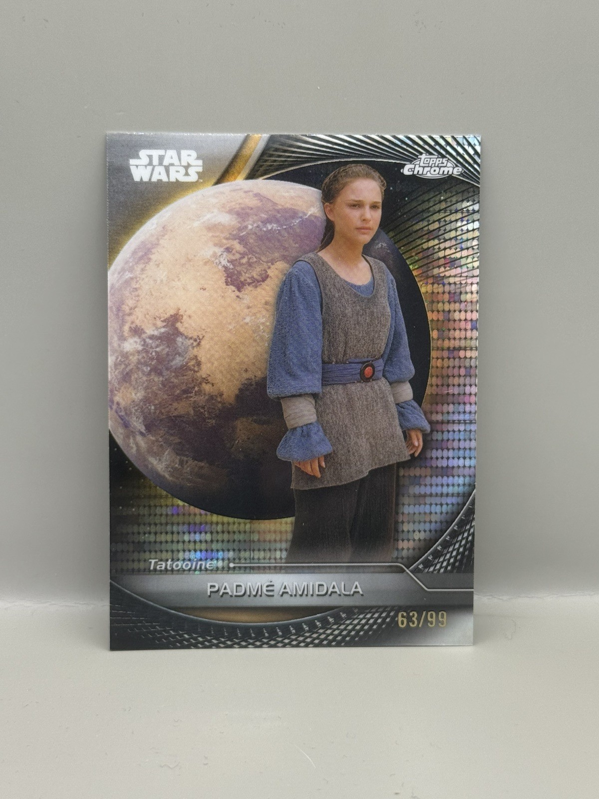 2025 Topps Star Wars Hyperspace Padme Amidala #86 Pulsar Refractor #63/99