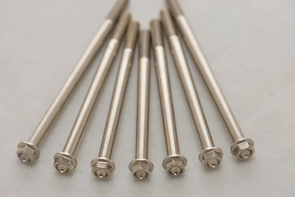 Works Nickel ENGINE Bolt Kit for 2004-current Honda CRF50 Models - Imagem 4 de 4