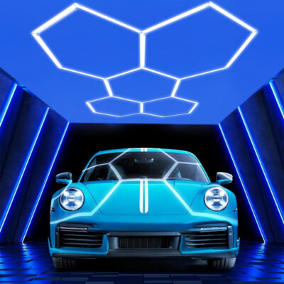 5-28 Hexagon LED-Beleuchtung Auto Detail Haus Garage Werkstatt Einzelhandel Lamp