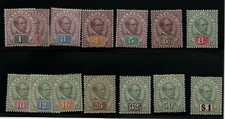 Sarawak #8 - #21 Very Fine Mint Original Gum Hinged Set