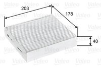Valeo 715603 Filter, Innenraumluft FüR Mitsubishi Smart