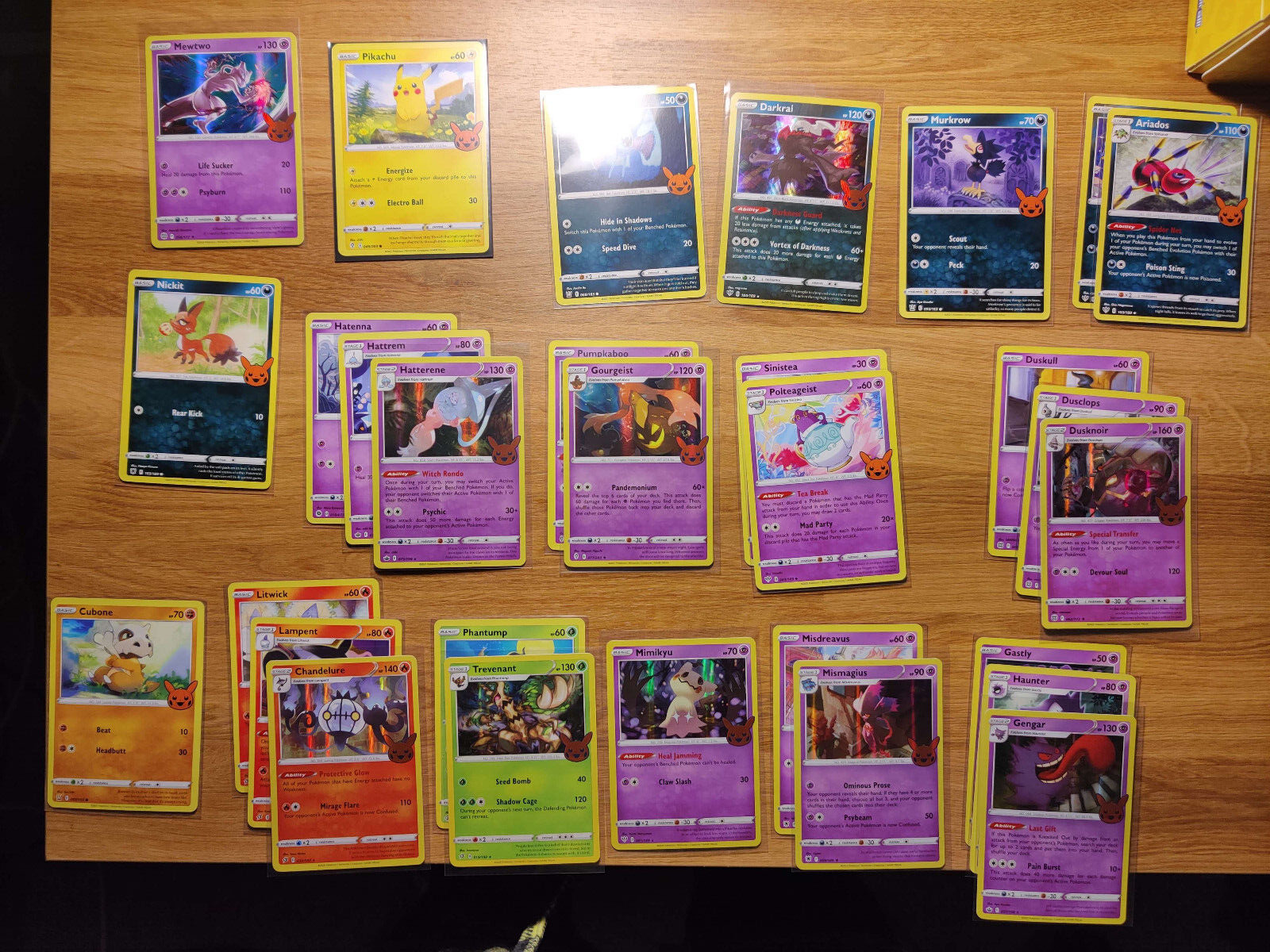 Pokemon 2022 Halloween Trick or Trade Complete Set!! NM CONDITION