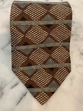Astratto 100% Silk Geometric Brocade Tie Made In USA