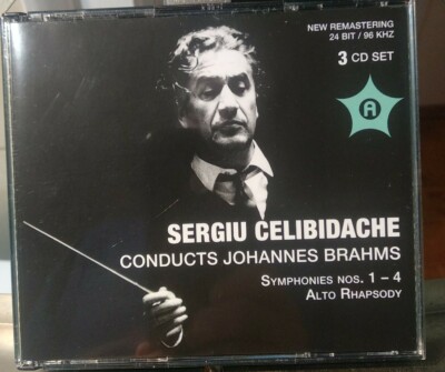 BRAHMS Symphonies 1 - 4. Alto Rhapsody. CELIBIDACHE