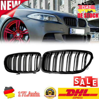 Nieren Grill Doppelsteg passend für BMW 5er F10 F11 Limo Touring Klavierschwarz