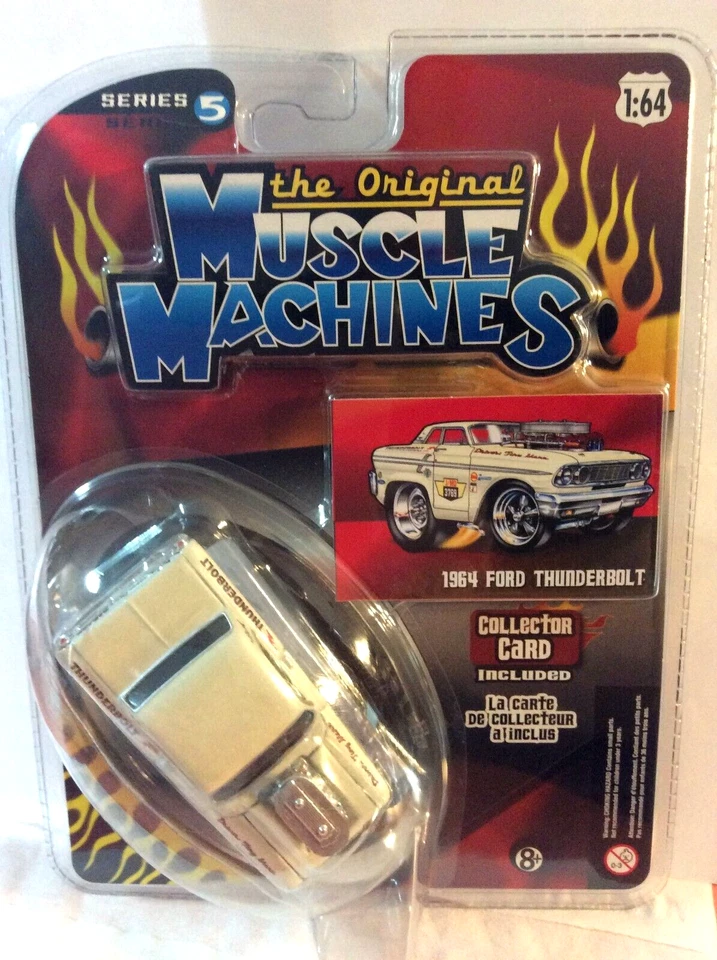 ORIGINAL MUSCLE MACHINES '64 Ford Drag Racing Thunderbolt Real Riders Series 5 - - Image 4 of 4