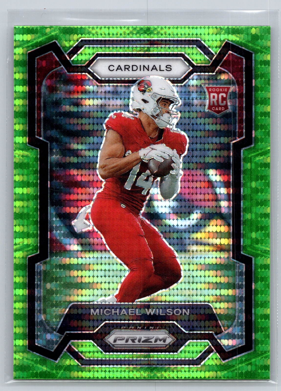 Michael Wilson Panini Prizm #303 Neon Green Pulsar