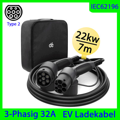 Typ 2 EV Ladekabel 32A Wallbox 22kW Elektroauto Wallbox Mode 3 OPEL MOKKA 7M dé