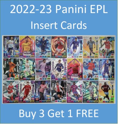 2022-23 English Premier League EPL Special Insert Foil Cards - Buy 3 Get 1 FREE