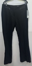 Classiques Entier Career Black Dress Pants Size 12 Long Double Zip Pocket