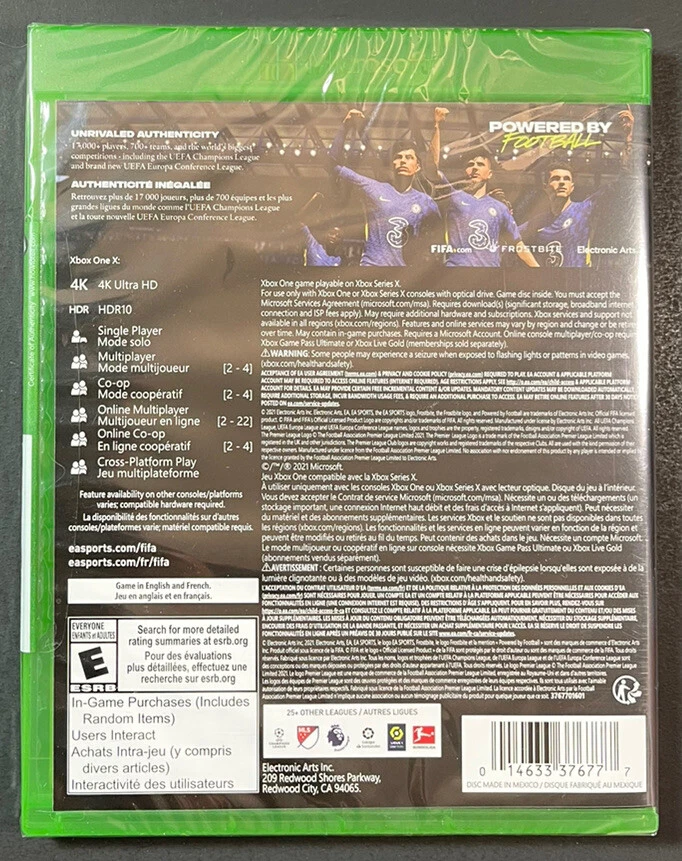 FIFA 22 (XBOX ONE / SERIES X) NEW - Image 2 of 4