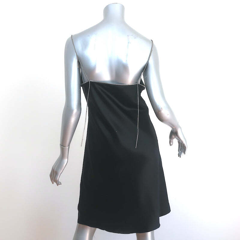Helmut Lang Zipper Slip Dress Black Satin Size Medium | eBay