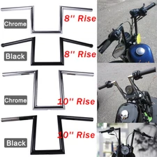 Motorcycle 1" inch Drag Bar Handlebars Z-Bars for Harley 883 Dyna Bobber Chopper