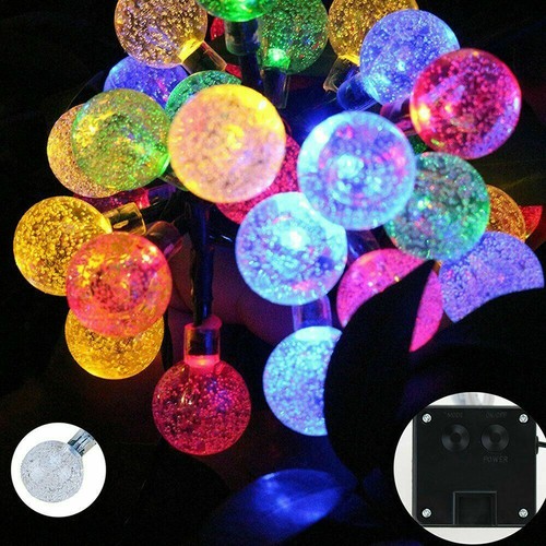 LED SOLAR POWERED RETRO BULB STRING LIGHTS GARDEN OUTDOOR FAIRY SUMMER LAM - Picture 10 of 11