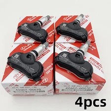 4X Genuine 42607-0C070/08010 TPMS Tire Pressure Sensors For Toyota Sienna Tundra