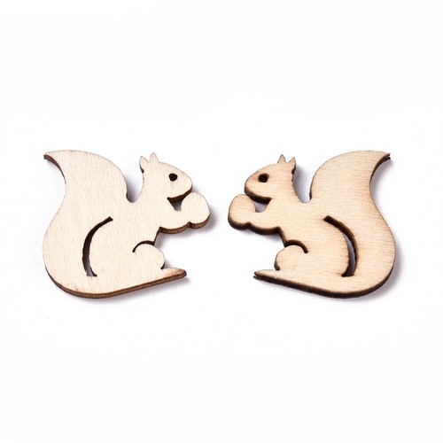 10 Wooden Animal Embellishments Scrapbooking B31-4 Aussie Seller - Picture 2 of 2