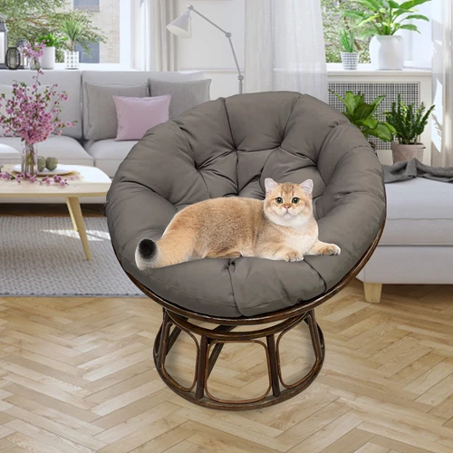 Papasan Chair Cushion Waterproof Oxford Cloth Circle Stuffed Egg Chair Cushions - Picture 44 of 111