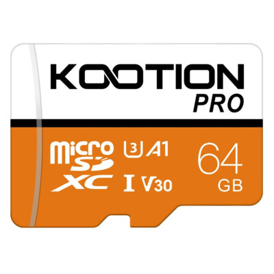 KOOTION 64 GB Micro SD Card TF Ultra Micro SDXC Memory Card U3 Camera Compatible
