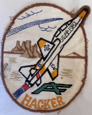 USAF U.S. AIR FORCE, HACKER, FABRIC PATCH, EUC