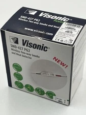 Visonic SMD-427 PG2 Wireless Photoelectric Heat & Smoke Detector Brand New