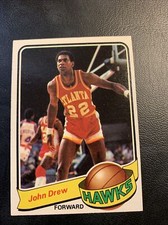 #118 John drew Atlanta Hawks￼ 1979-80 Topps Cb12 118 John Drew Atlanta Hawks