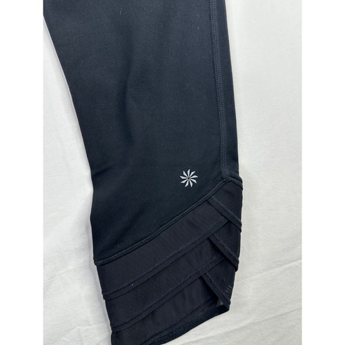 Athleta Girl Cropped Leggings size XL (14) Black - Picture 4 of 8
