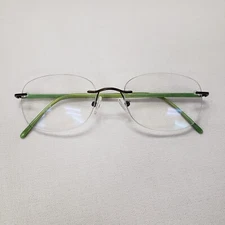 Marchon Airlock 2 770 Rimless Eyeglass Frame Brown Sz 53