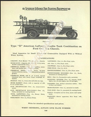 American LaFrance Fire truck VTG 1926 Brochure Ad Reproduction Print 8.5x11''