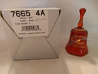 VTG Fenton art glass Ruby Petite 4.5" Bell 7665 4A  25th Anniversary;NIB