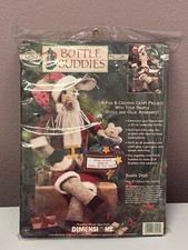 Dimensions 1997 Bottle Buddies Santa Deer Craft Kit 13" Tall 62125 New NOS