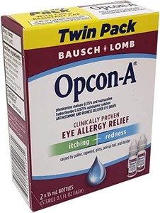 Bausch Lomb Opcon-A Eye Allergy Relief Drops Twin Pack | eBay