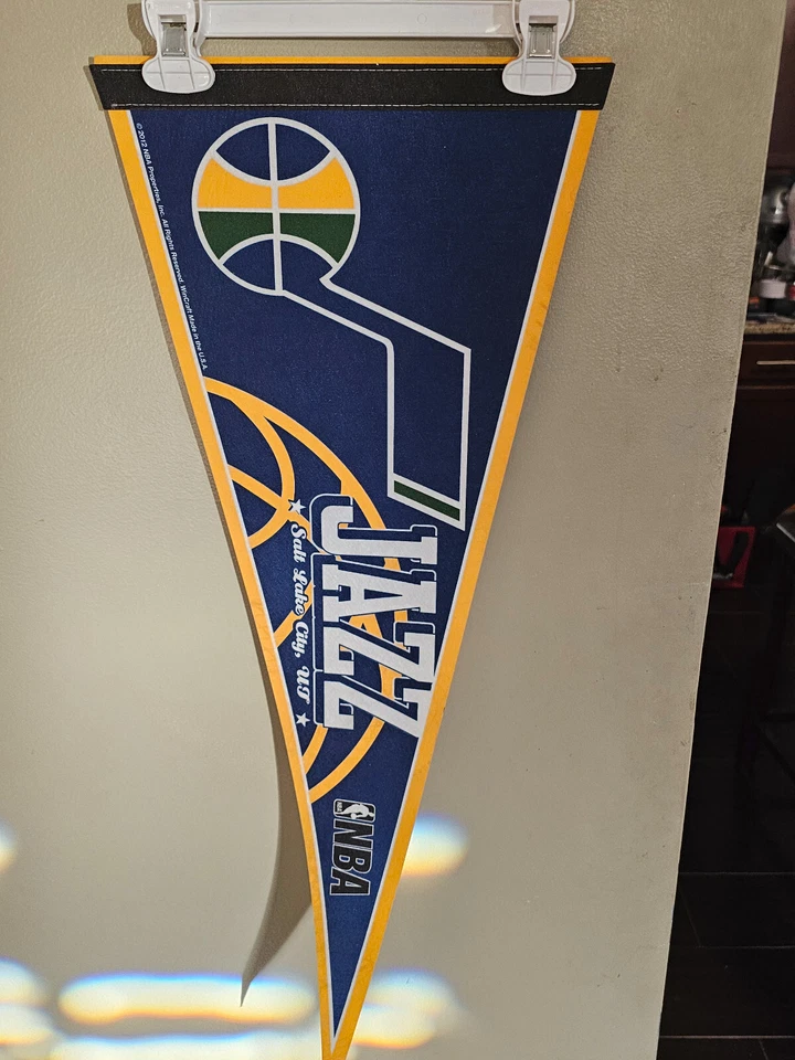 UTAH JAZZ 12X30 NBA BASKETBALL VINTAGE RETRO PENNANT 10/5/24 - Image 2 of 2