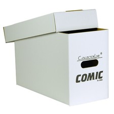 20 Premium White Short Comic Book Storage Boxes - Holds Up To 150 Comics Each Comic Short Box - Foto 2