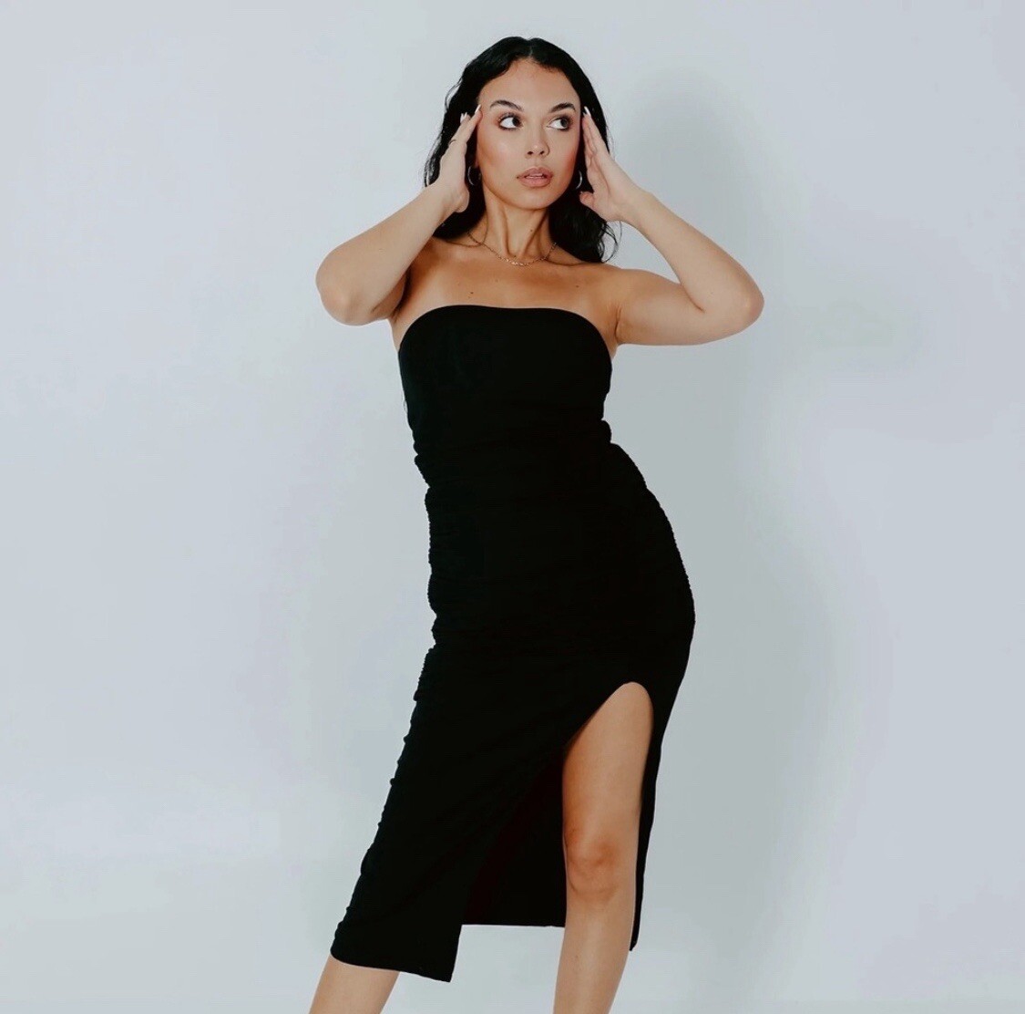 NWT Klassy Network WHITE Brami Tube Top Dress - MEDIUM | eBay