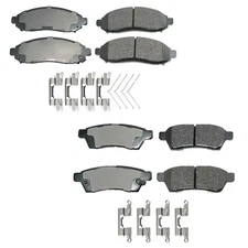 Akebono ProACT Front and Rear Ceramic Brake Pads Kit for Frontier Xterra Equator