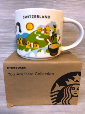 Switzerland Starbucks coffee Cup Mug 14oz You Are Here Collection YAH NEW  in Box | eBay