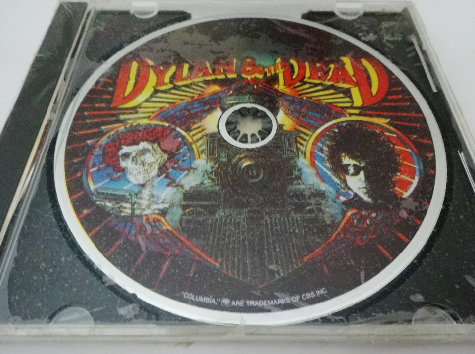 Grateful Dead Bob Dylan Dylan & The Dead Picture Disc CD 1989 Rick Griffin Art - Image 3 of 4