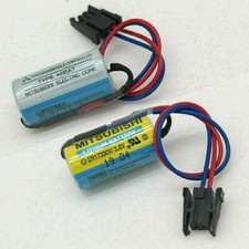 2Pcs A6BAT ER17330V/3.6V For Mitsubashi PLC Battery Li-ion Battery With Plug