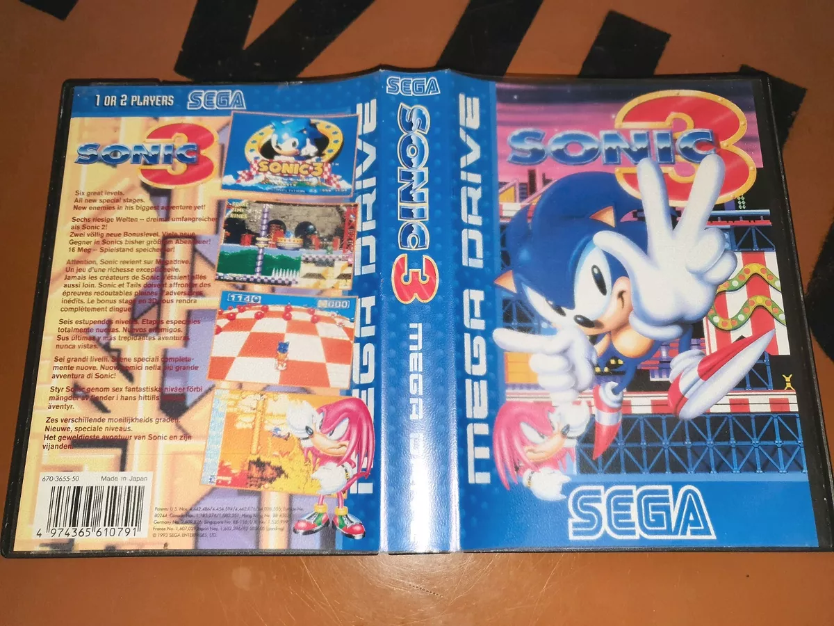 Jogo Sonic 3 - Mega Drive