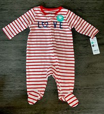 Striped One Piece Carter's Child Of Mine 0 3 6 Months Unisex Sleep And Play