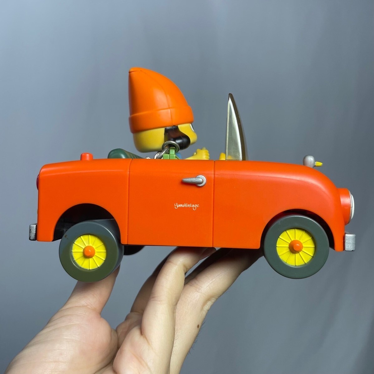 Parappa the Rapper Car Toy Figure Vintage 2001s TAKARA (working