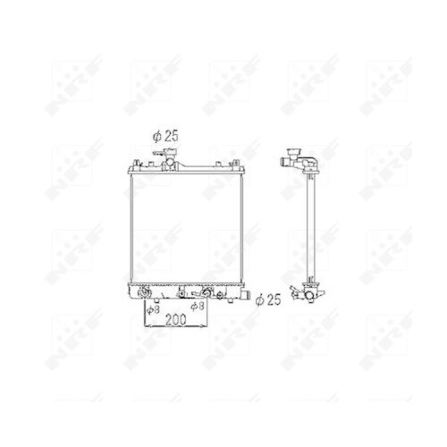 Radiateur Moteur NRF 58184 - Compatible Peugeot 306, Citroën Xsara/ZX 1.4-1.8 - Refroidissement OE