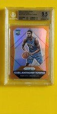 2015-16 Panini Prizm #328 Orange Prizms Karl-Anthony Towns Rookie RC /65 BGS 9.5