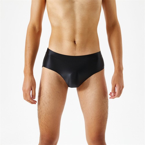 Men's Glossy Briefs Swimwear Panties Smooth Low Rise Bikini Thongs Underwear﹜ - Picture 18 of 33
