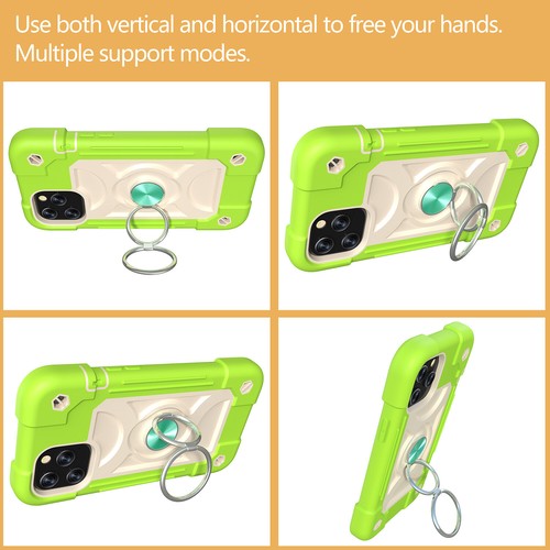 Shockproof Ring Case For iPhone 16 15 14 13 12 Pro Max Magnetic Heavy Duty Cover - Picture 39 of 104